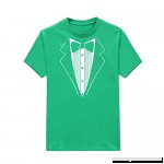 Fashion Print T Shirt Donci Men's Printed Tuxedo with Bowtie Suit Funny TeesRound Neck Comfortable Summer New Tops Green B07Q73LX2B